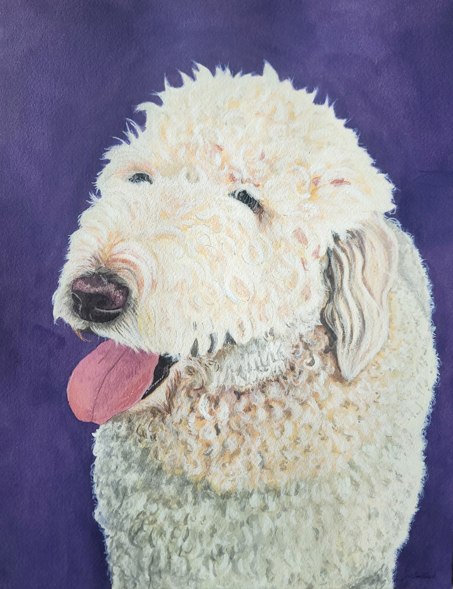 Custom hand-painted Watercolor Pet Portrait