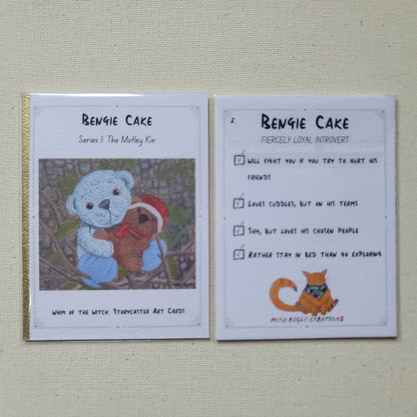 SPECIAL EDITION The Motley Kin Set of 3 Art Cards