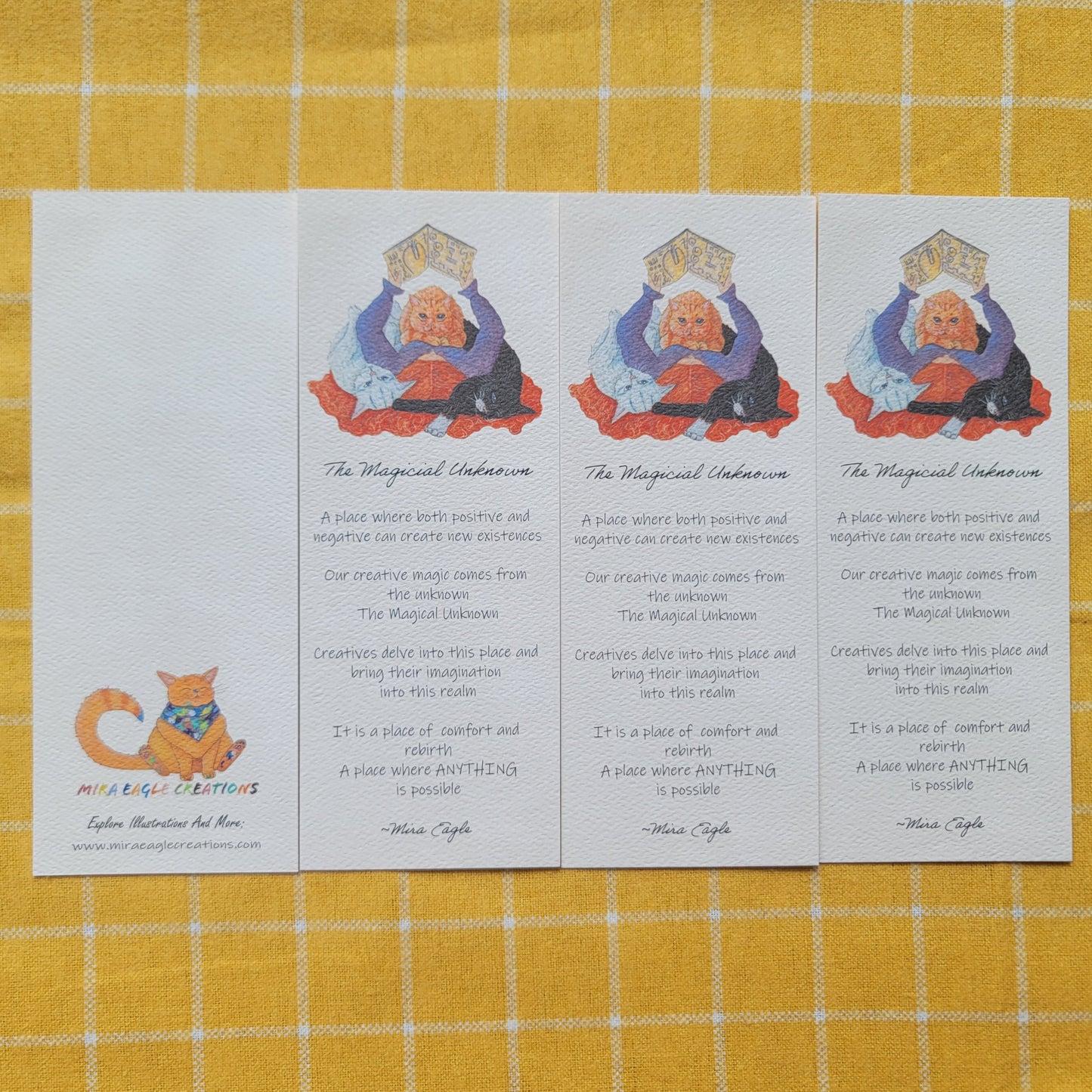 The Magical Unknown Watercolor Bookmark