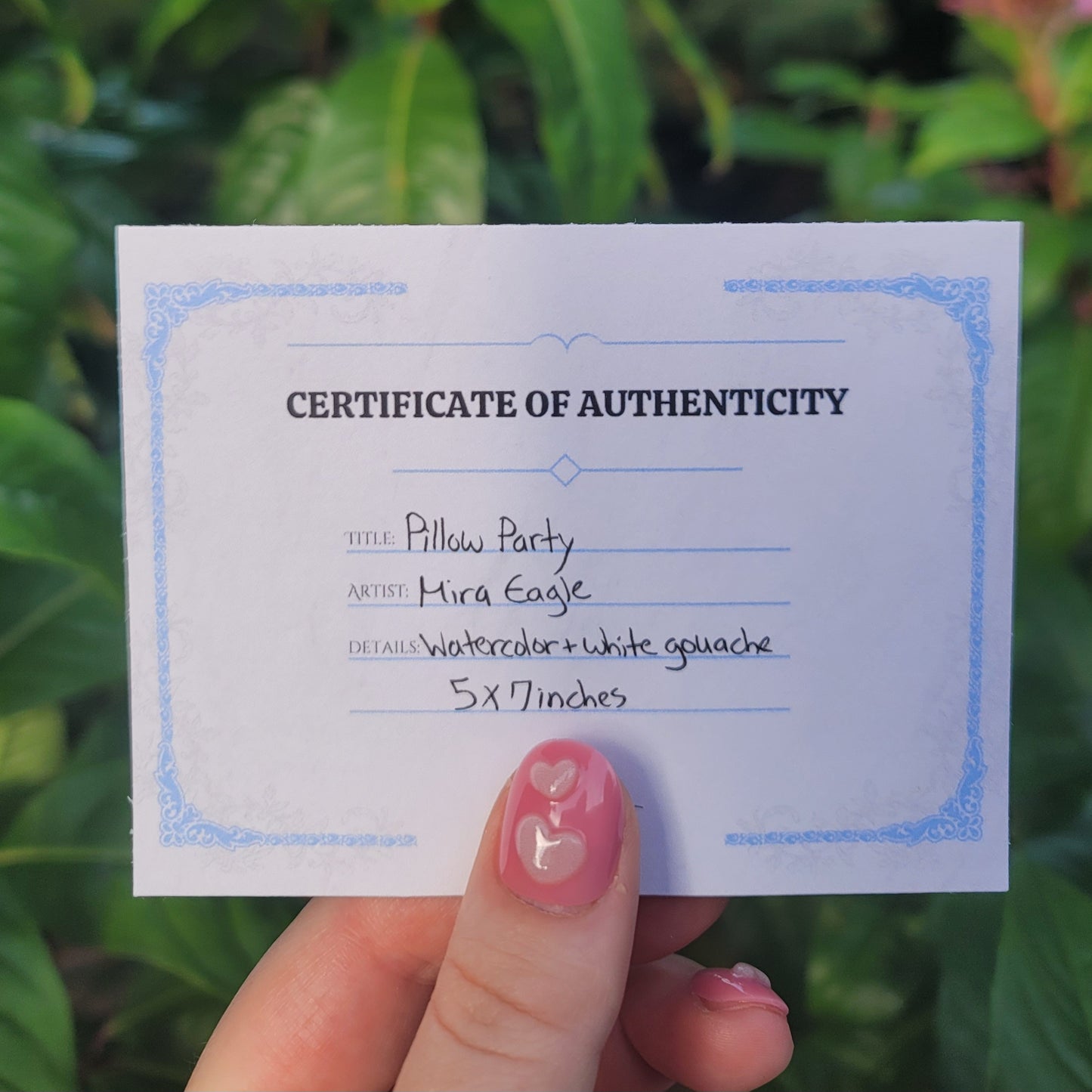 "Pillow Party" mini Original painting