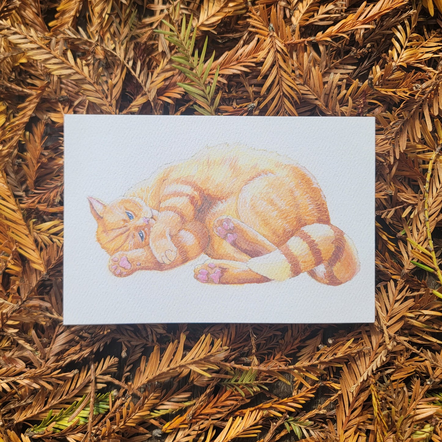 Cal watercolor postcard