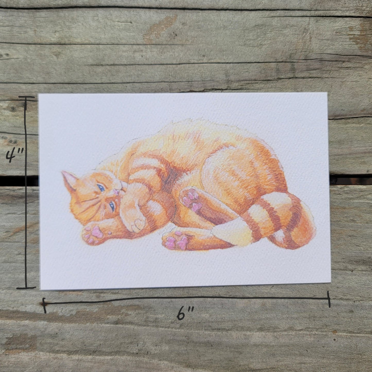 Cal watercolor postcard