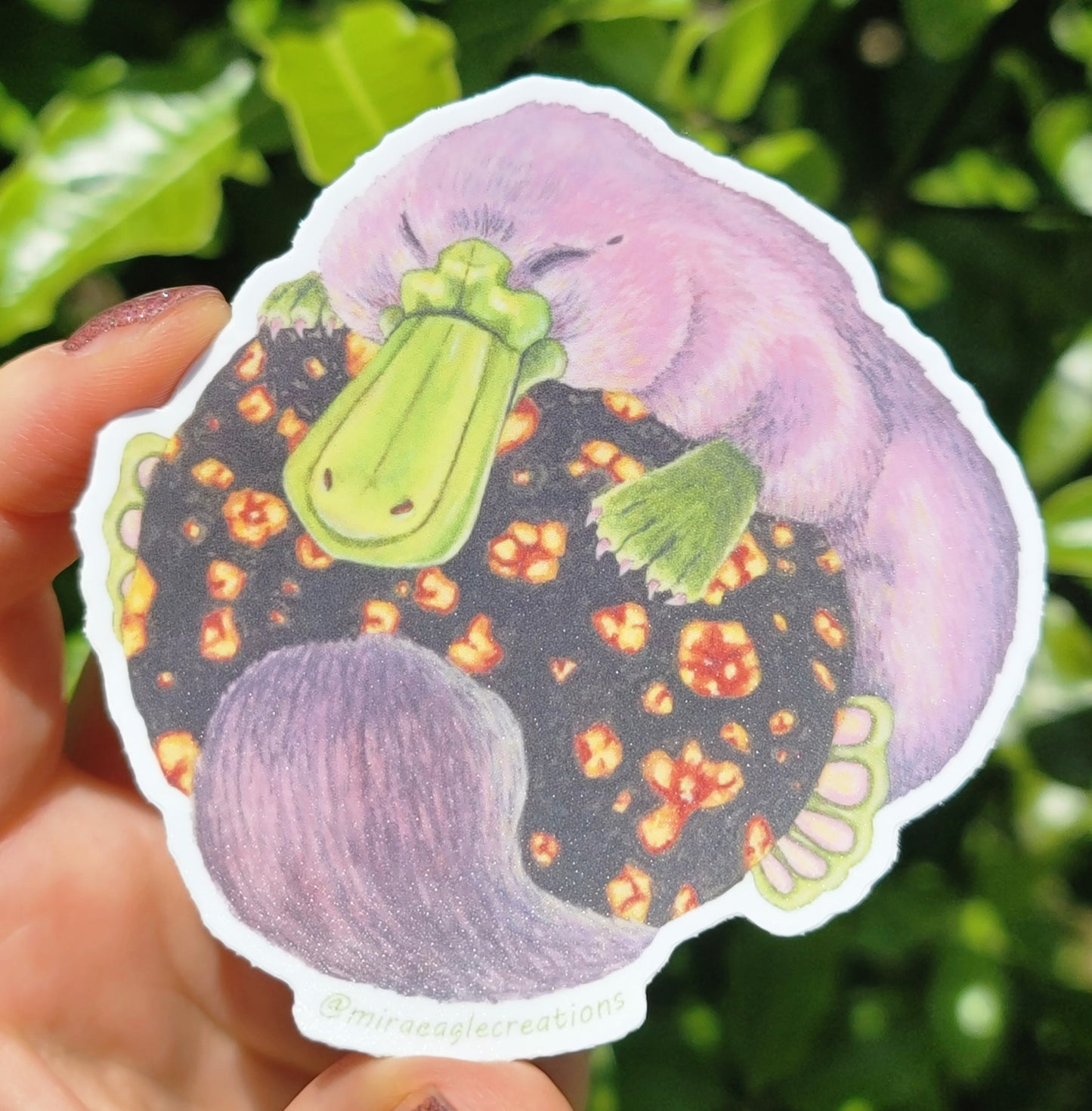 Snuffles the Plat Sticker | Fantasy Sticker | Platypus sticker | Whimsical vinyl sticker | Watercolor art | Bookish gift | Laptop sticker
