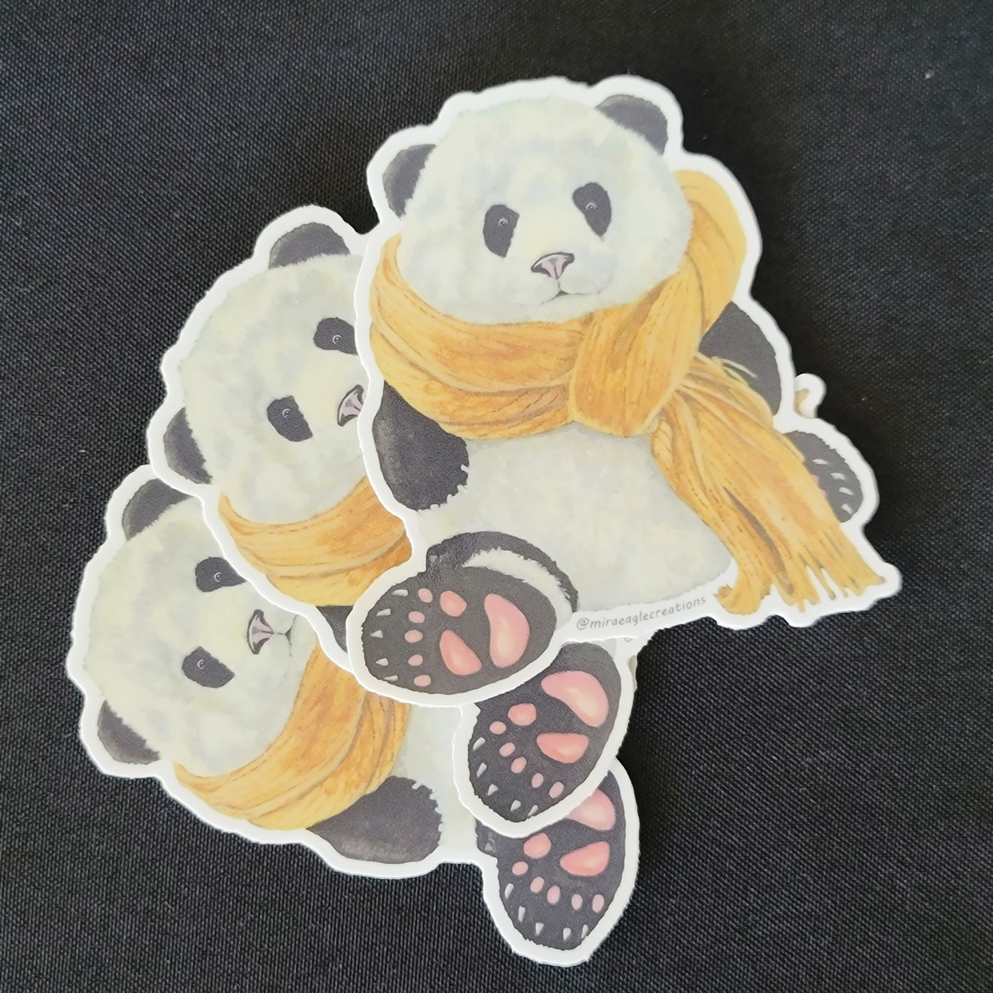 Hal Panda Sticker | Watercolor fantasy | Gentle introvert gift | Whimsical animal sticker | Bookish gift | Laptop sticker | Summer sticker
