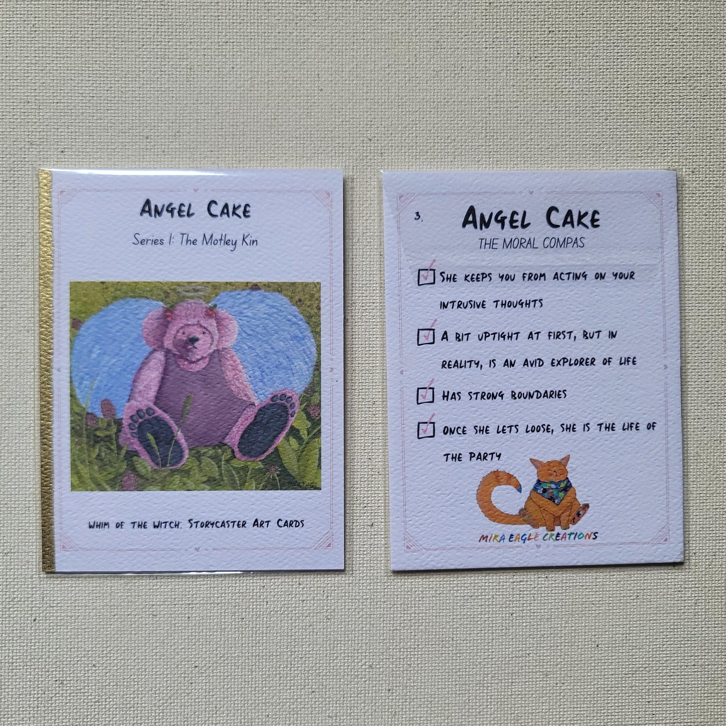 SPECIAL EDITION | The Motley Kin Set of 3 Art Cards | Fantasy OC Cards |Witchy Art Print Set | Collectible Art Cards