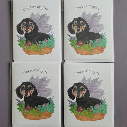 Lavender Flower Fairy Card