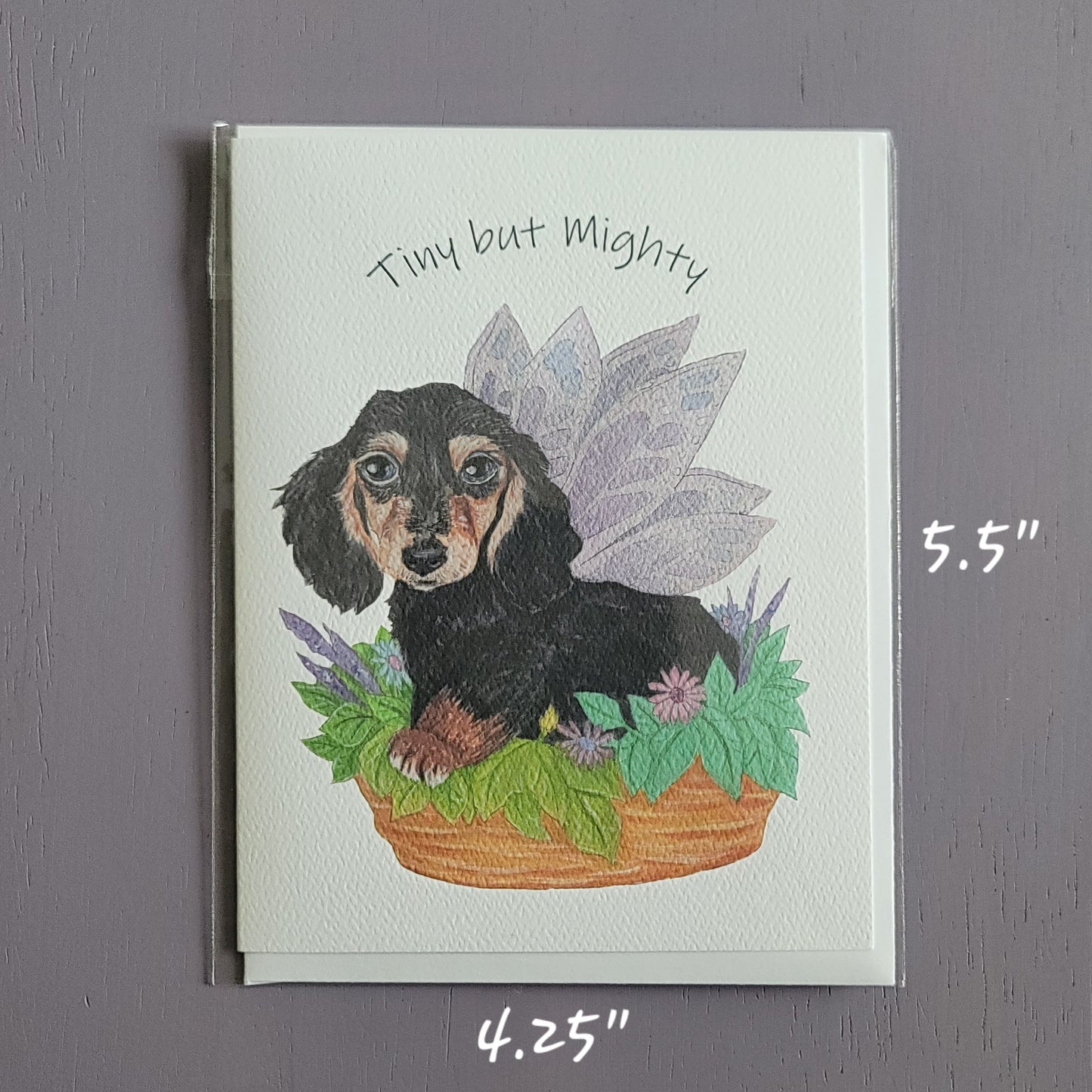 Lavender Flower Fairy Card