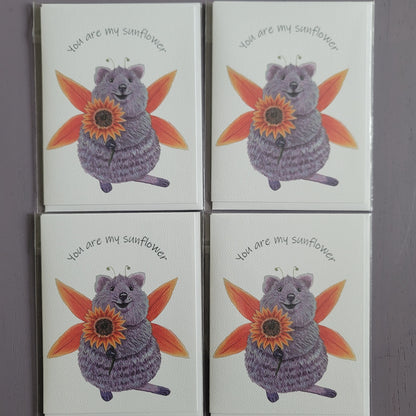 Sunny Flower Fairy Card