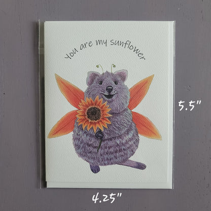 Sunny Flower Fairy Card