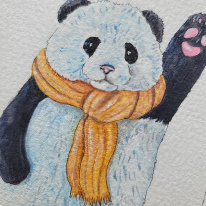 "Hi!" mini Original watercolor painting