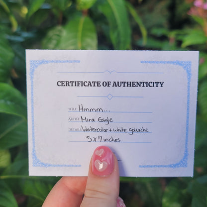 "Hmmm..." Mini Original Painting