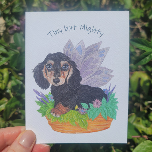 Lavender Flower Fairy Card