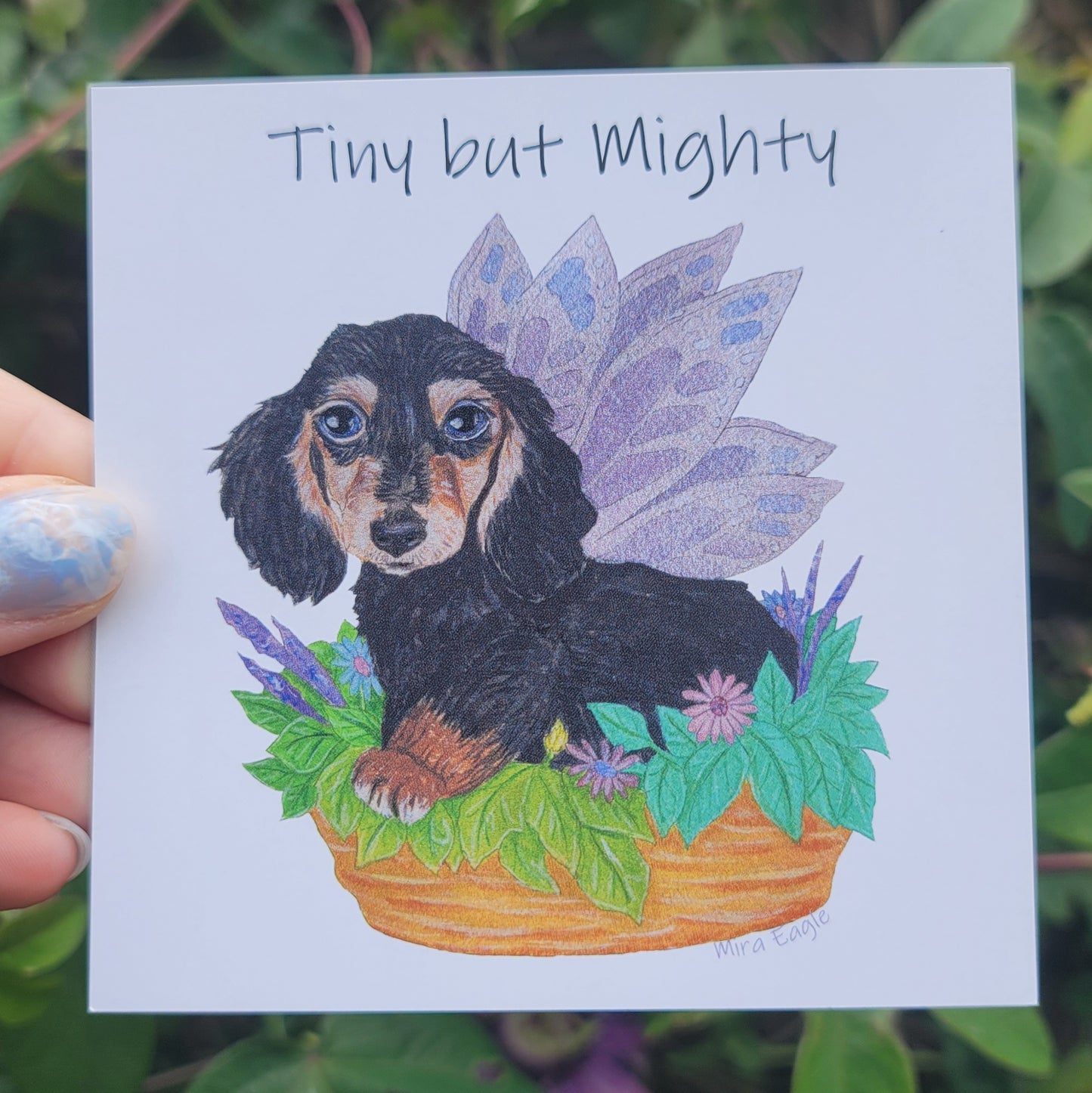 Lavender Flower Fairy Magnet
