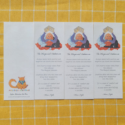 The Magical Unknown Watercolor Bookmark