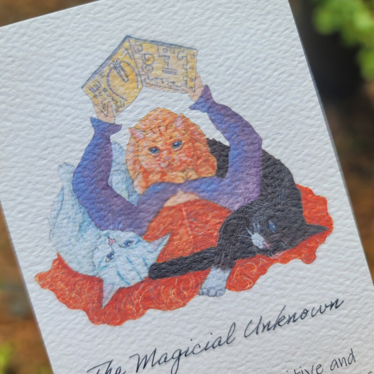 The Magical Unknown Watercolor Bookmark