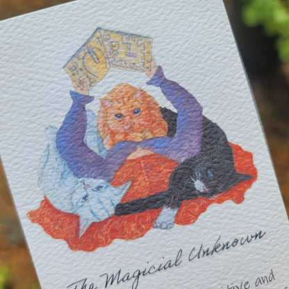 The Magical Unknown Watercolor Bookmark