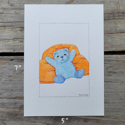 "Pillow Party" mini Original painting