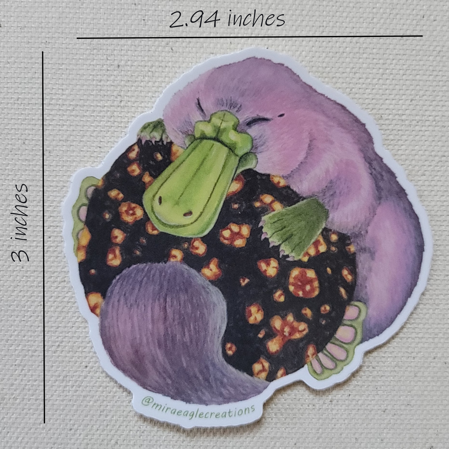 Snuffles the Plat Sticker | Fantasy Sticker | Platypus sticker | Whimsical vinyl sticker | Watercolor art | Bookish gift | Laptop sticker