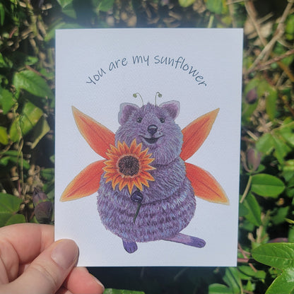 Sunny Flower Fairy Card
