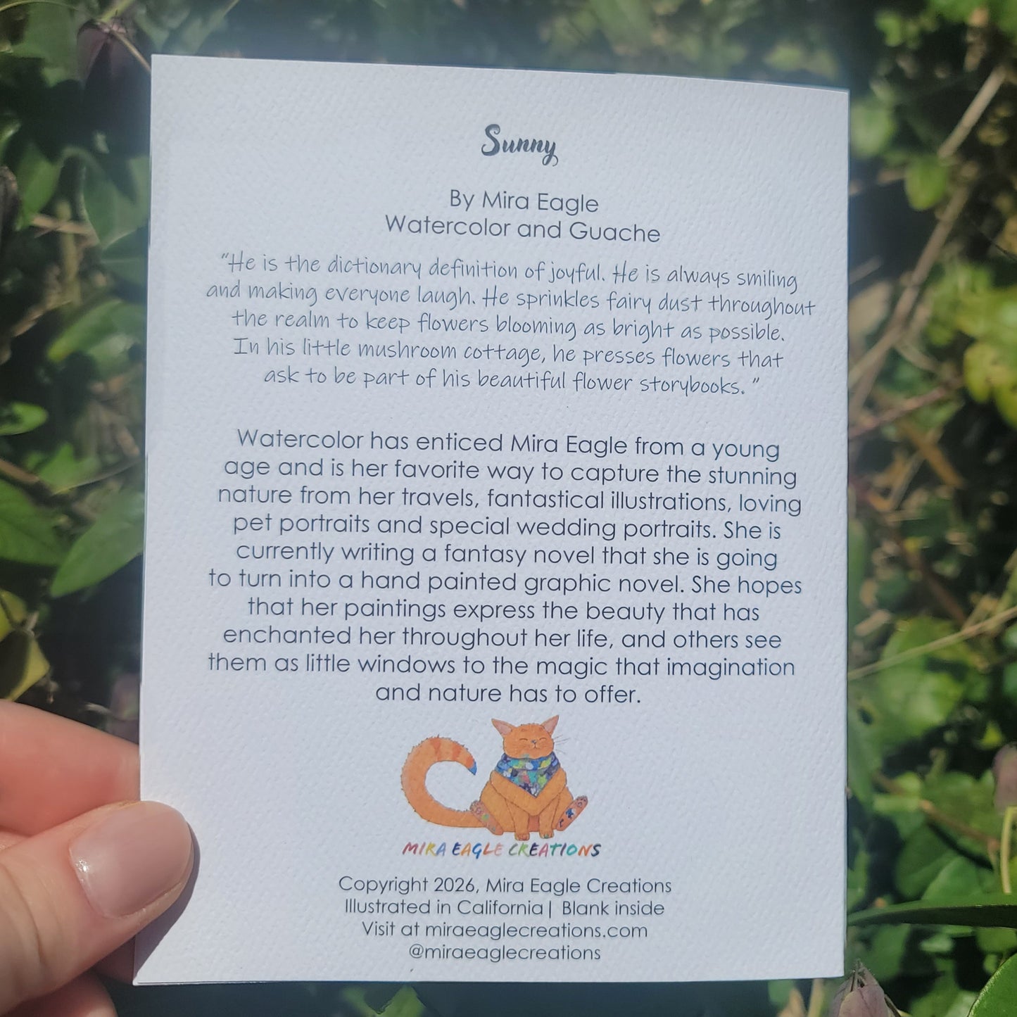 Sunny Flower Fairy Card