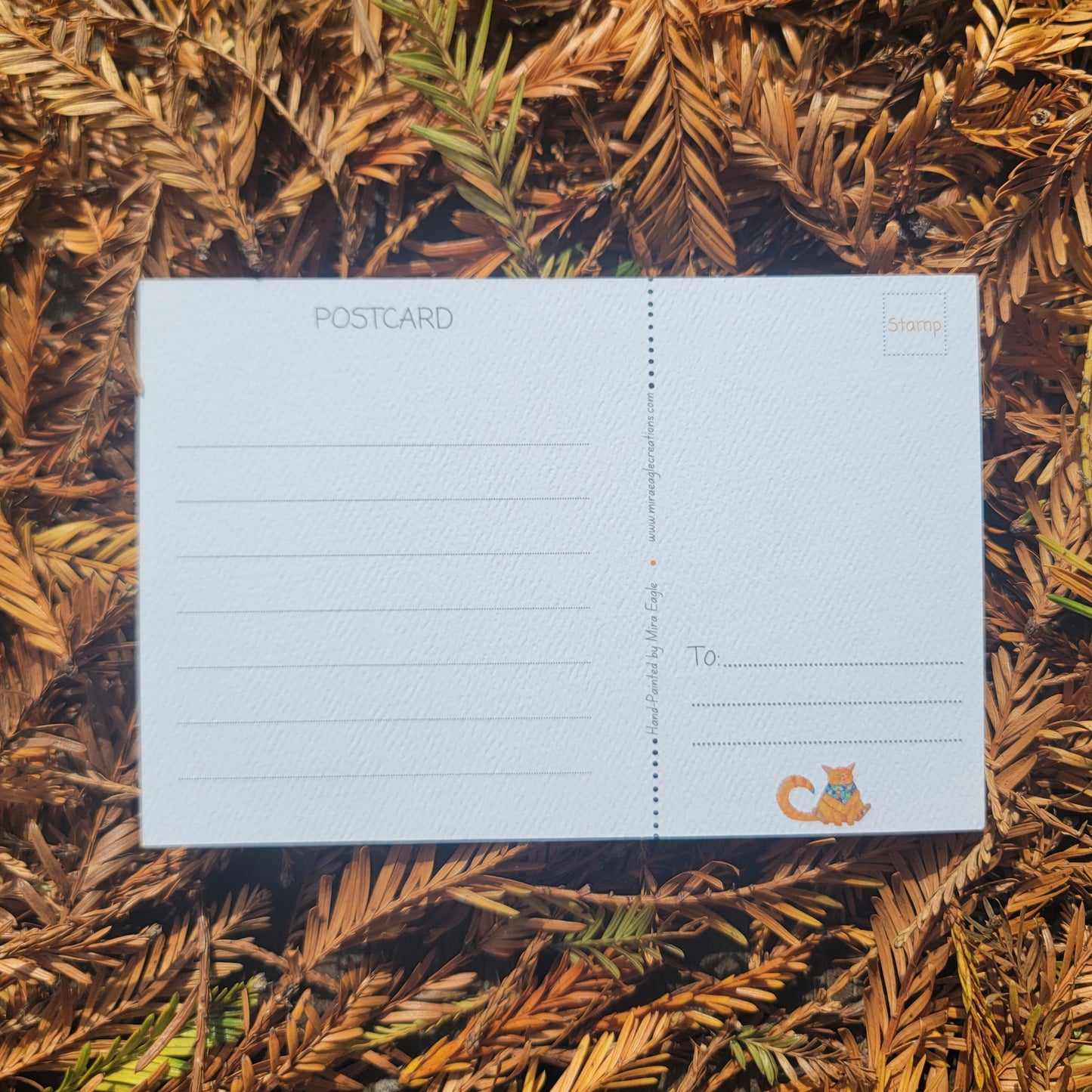 Cal watercolor postcard