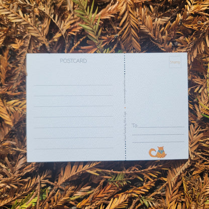 Cal watercolor postcard