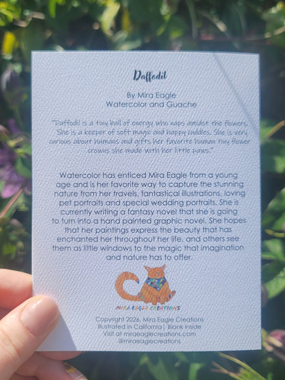Daffodil Flower Fairy card