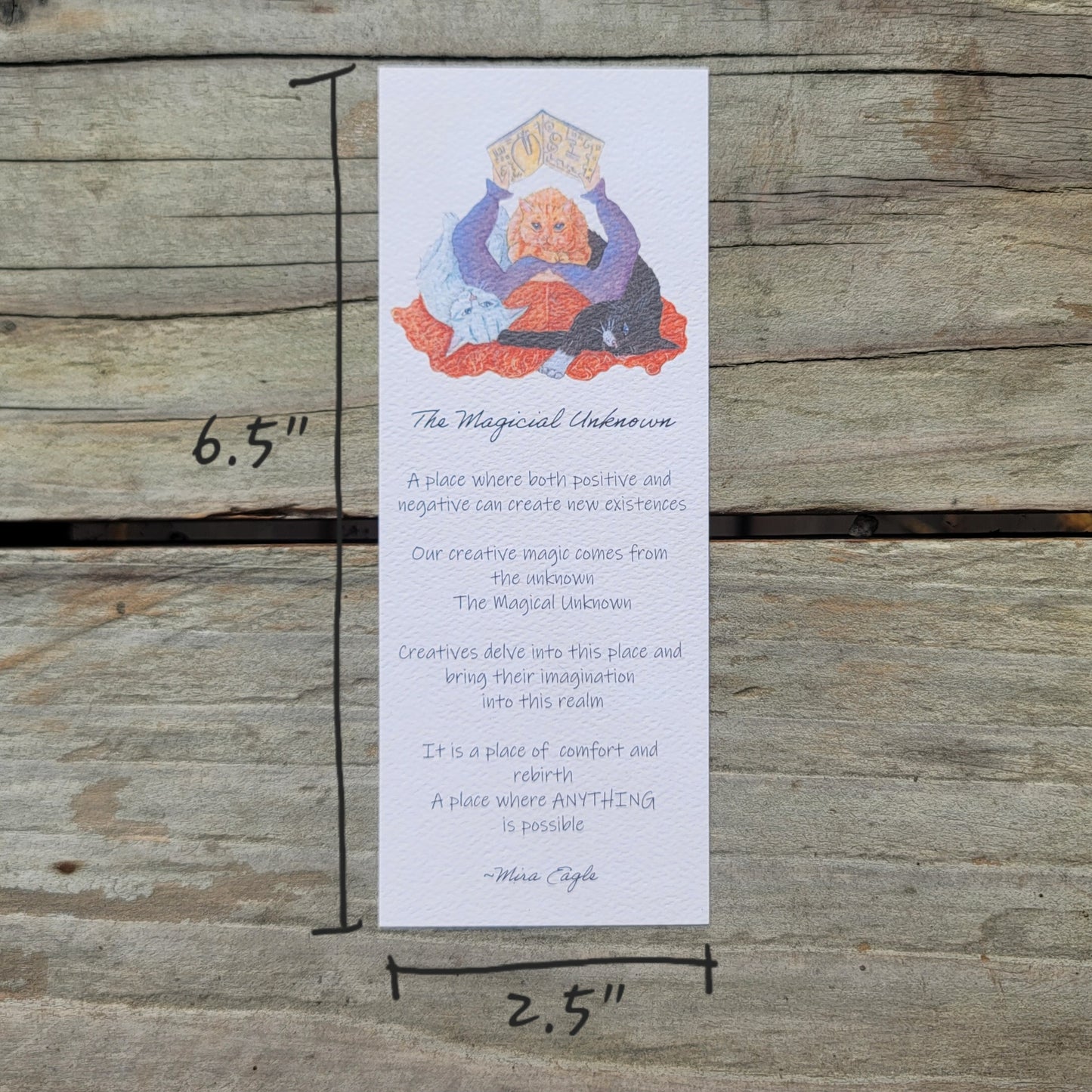 The Magical Unknown Watercolor Bookmark