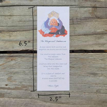 The Magical Unknown Watercolor Bookmark